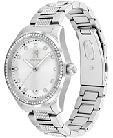 Tommy Hilfiger Women's Quartz Silver-Tone Stainless Steel with Crystals Bracelet Watch 36mm