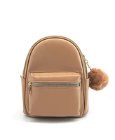 Like Dreams Caramel Puffer Leather Backpack