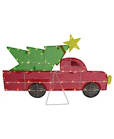 Northlight 36" Led Lighted Truck with Christmas Tree Outdoor Decoration