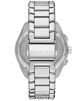 Michael Kors Men's Accelerator 2.0 Chronograph Silver-Tone Stainless Steel Watch 44mm