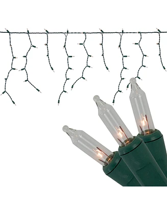 Northlight 300 Count Clear Mini Icicle Christmas Lights 9 ft Wire