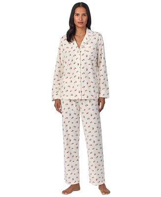 Lauren Ralph Lauren Petite Printed Fleece Pajama Set