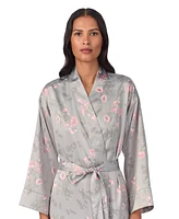 Lauren Ralph Women's Floral Satin Kimono Robe