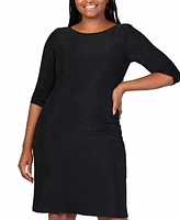 24seven Comfort Apparel Plus Mini Party Dress