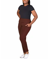 24seven Comfort Apparel Plus Ankle Leggings with Side Pocket