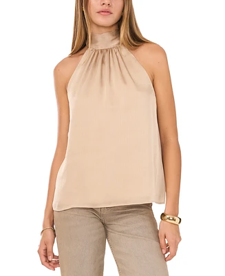 1.state Women's Sleeveless Halter Tie-Back Blouse