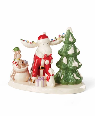 Lenox Marcel The Moose's Christmas Party Figurine