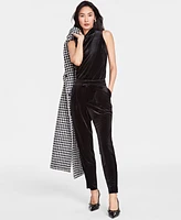 I.n.c. International Concepts Women's Velvet High-Rise Pants, Regular & Petite, Created for Macy's