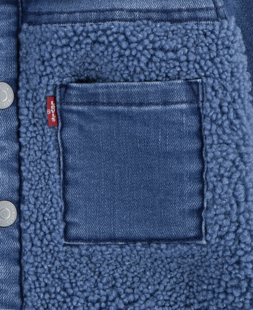 Levi's Infant Boys Denim Sherpa Coverall