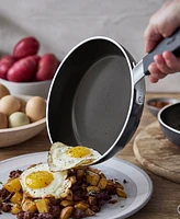 GreenPan X Bobby Flay Nonstick Stainless Steel 8" and 10" Frypan Set