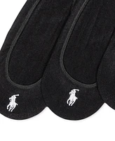 Polo Ralph Lauren Women's 3 Pack Ultra-Low No- Show Sock Liners