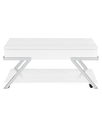 Zena 48" Metal Cocktail Table