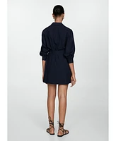 Mango Women's Bow Shirt Dress