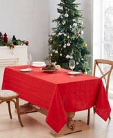 Izod Chadwick Red Green Table Linen Christmas Collection