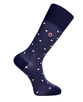 Love Sock Company Men's Luxury Cotton Mid-Calf Patterned Dress Socks with Seamless Toe. Business Bundle Sock, Pack Of 5