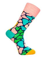 Love Sock Company Men's Luxury Cotton Patterned Novelty Crew Socks with Seamless Toe. Novelty Animals Bundle Sock, Pack Of 5