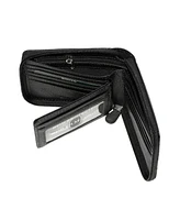 Roots Men's Men Zipper Around Wallet With Center Wing