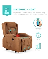 Best Choice Products Electric Power Lift Recliner Massage Chair Furniture w/ Usb Port, Heat, Cupholders