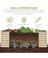 Best Choice Products 6x3x2ft Outdoor Metal Raised Garden Bed, Planter Box for Vegetables, Flowers, Herbs