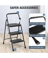 Streamdale Furniture Sturdy 2-Step Ladder Stool Safety and Convenience Combined