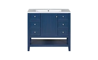 Slickblue Bathroom Vanity with Sink Combo, One Cabinet & Three Drawers for Storage