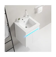 Slickblue 16" Bathroom Vanity with Sink for Space-Efficient and Stylish Storage Solutions