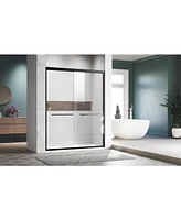 Streamdale Furniture Sliding Shower Doors Safe & Smooth, 56-60"W x 72"H, Adjustable