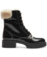 Coach Women's Leighton Signature Shearling Booties