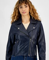 Lucky Brand Women's Leather Moto Jacket