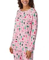 Cuddl Duds Women's 2-Pc. Printed Jogger Pajamas Set