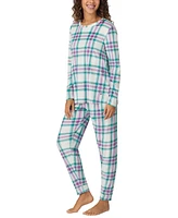 Cuddl Duds Women's Printed Velour Jogger Pajama Set