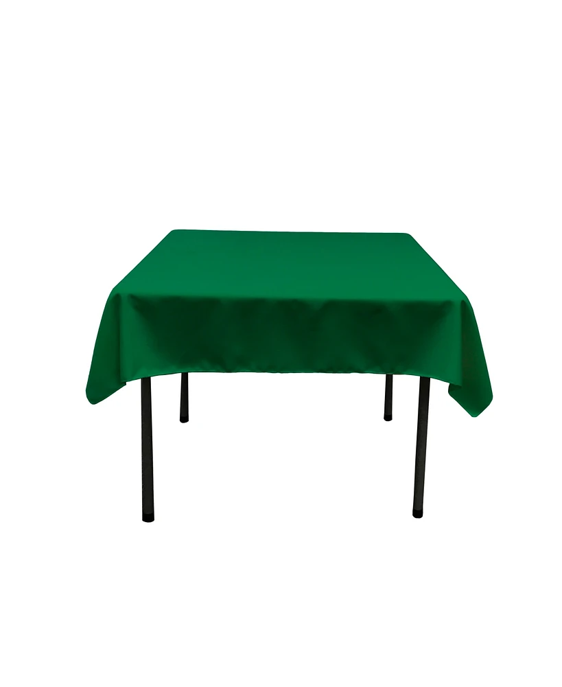 Slickblue Square Polyester Poplin Tablecloth - Durable, Wrinkle-Resistant, Perfect for Dining & Events