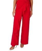 Adrianna Papell Women's Ruffle Knit Crepe Jumpsuit