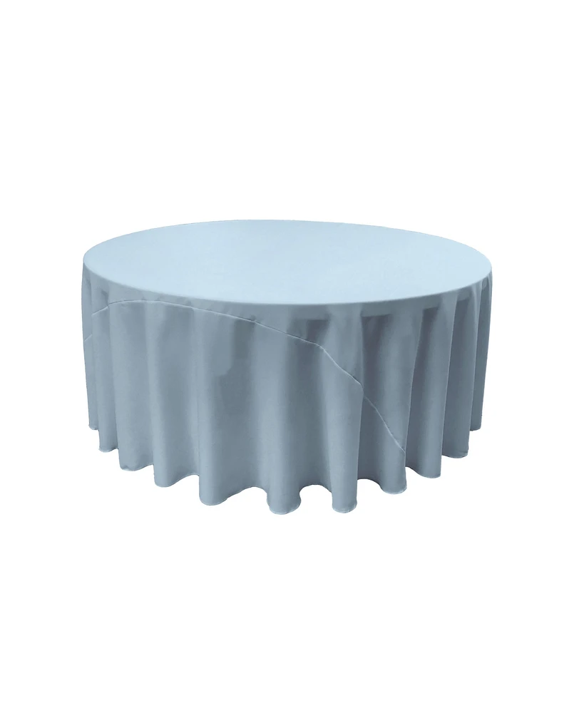 Slickblue Polyester Poplin 120-Inch Round Tablecloth Durable and Elegant Table Covering