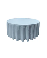 Slickblue Polyester Poplin 120-Inch Round Tablecloth Durable and Elegant Table Covering