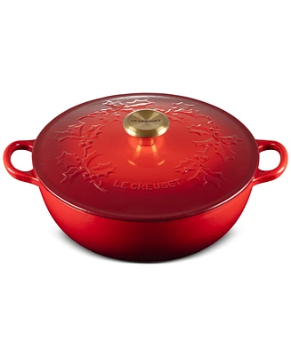 Le Creuset Holly Collection Enameled Cast Iron 4.5 Qt. Traditional Chef's Oven with Lid