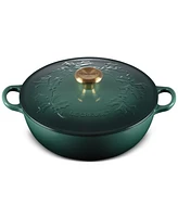 Le Creuset Holly Collection Enameled Cast Iron 4.5 Qt. Traditional Chef's Oven with Lid