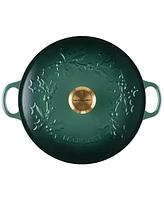 Le Creuset Holly Collection Enameled Cast Iron 4.5 Qt. Traditional Chef's Oven with Lid