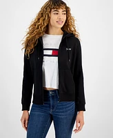 Tommy Jeans Women's Script Logo Zip-Front Hoodie