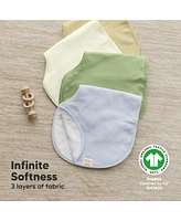 KeaBabies Kids 4pk Hallo Burp Cloths, Cotton Cloth for Girls, Boys, Soft & Absorbent Burping Cloths