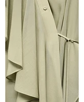 Mango Women's Bow Detail Ruffled Shirt