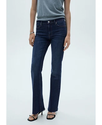 Mango Women's Fiona Flare Mid-Rise Jeans