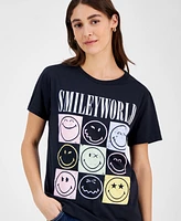 Grayson Threads, The Label Juniors' SmileyWorld Graphic-Print T-Shirt