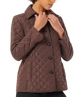 Jones New York Women's Diamond-Quilted Button-Up Jacket