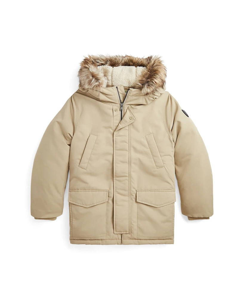 Polo Ralph Lauren Big Boys Artificial-fur-Trim Down Parka Jacket