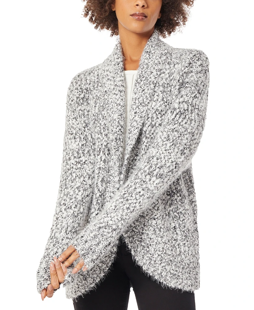 Jones New York Women's Shawl-Collar Round-Hem Cardigan