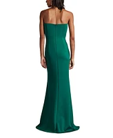 Tadashi Shoji Women's Tia Draped Strapless Gown