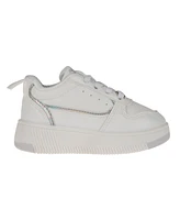 Vince Camuto Toddler Girls Elastic Laces Court Sneaker