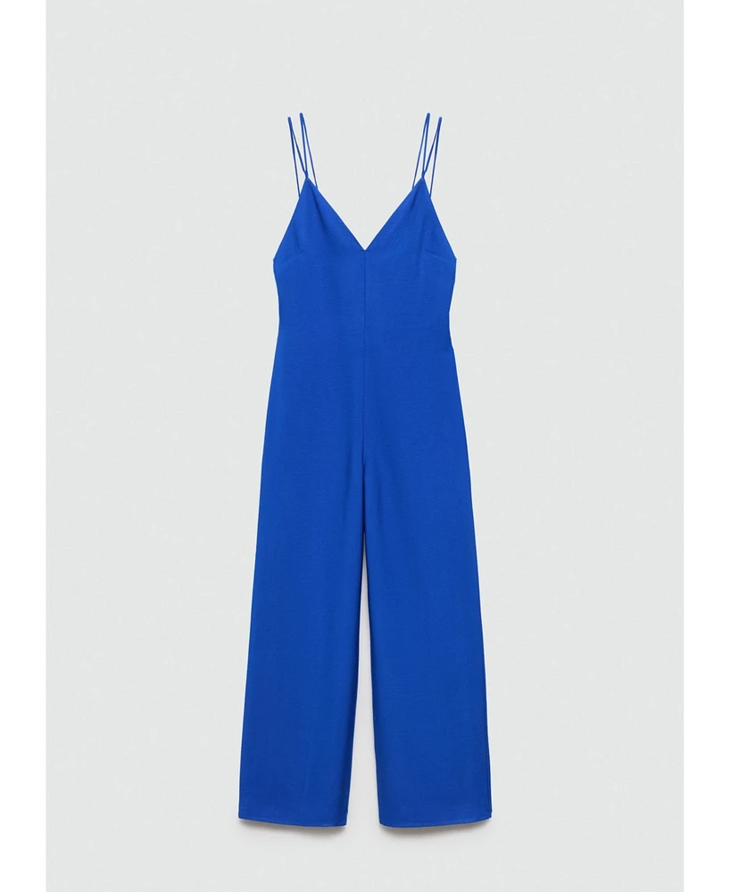 Mango Women's Long Strap Jumpsuit