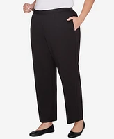 Alfred Dunner Plus Runway Ready Pull On Ponte Average Length Pants